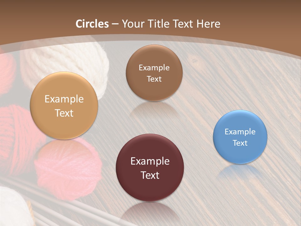 Space Needlework Textile PowerPoint Template