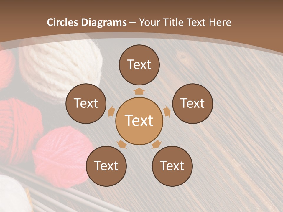 Space Needlework Textile PowerPoint Template