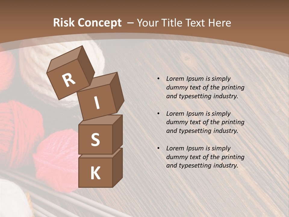 Space Needlework Textile PowerPoint Template