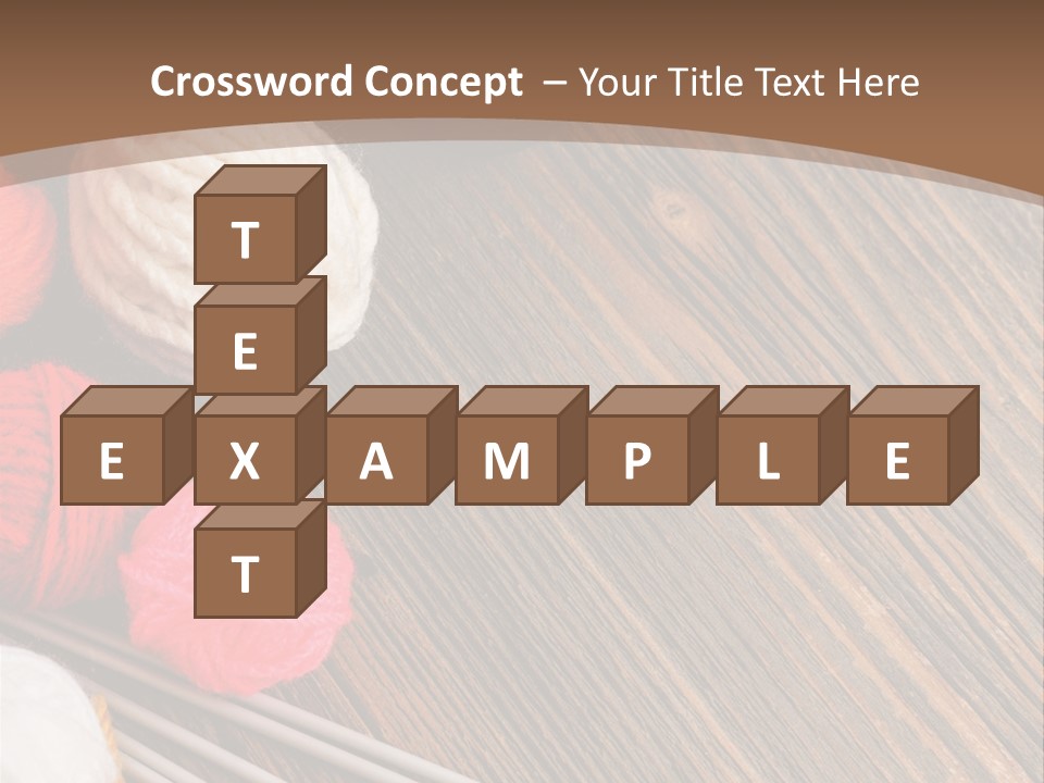 Space Needlework Textile PowerPoint Template