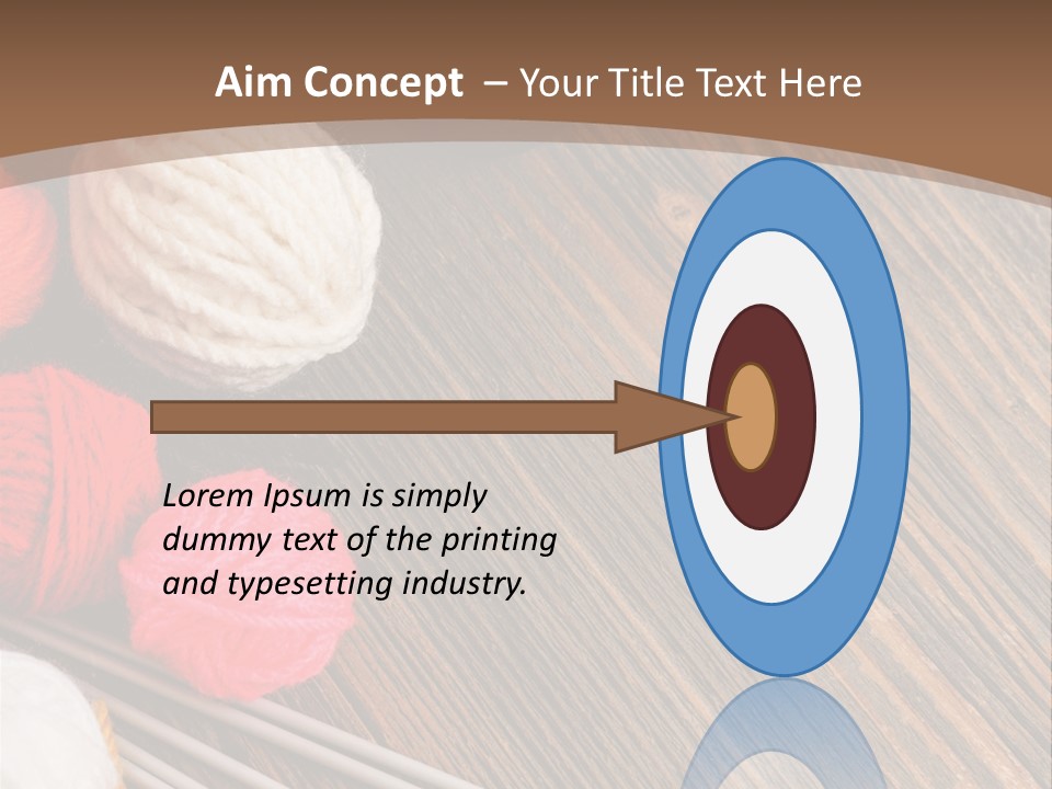 Space Needlework Textile PowerPoint Template