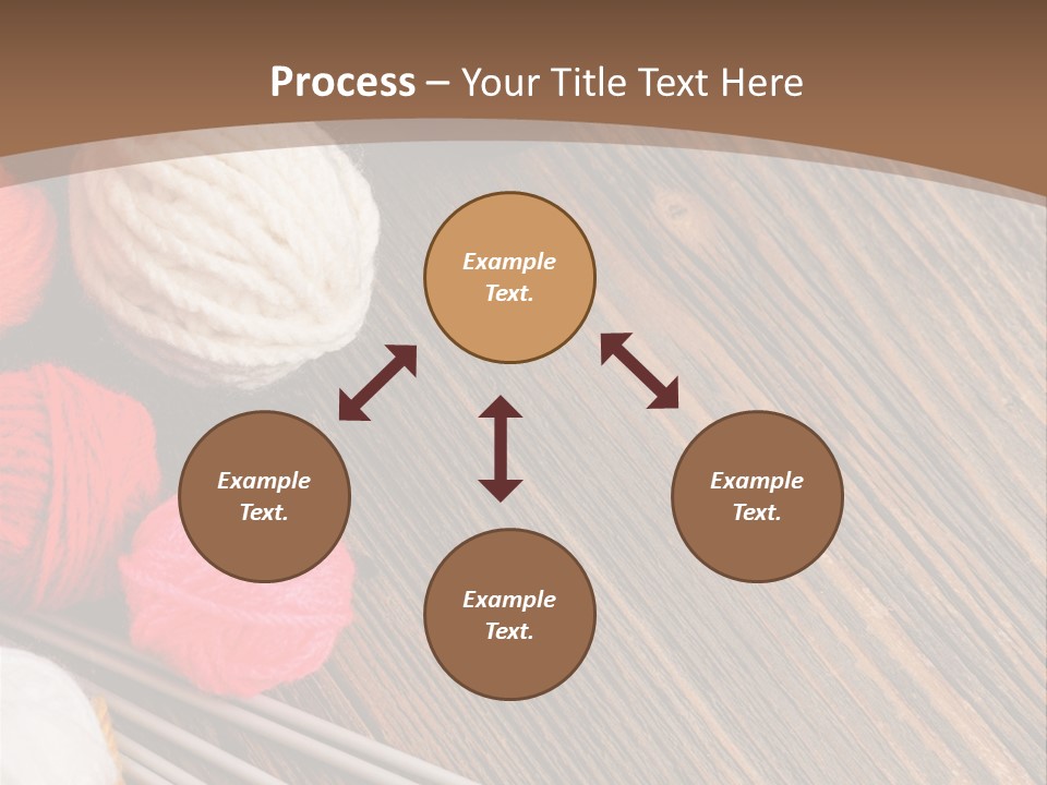 Space Needlework Textile PowerPoint Template