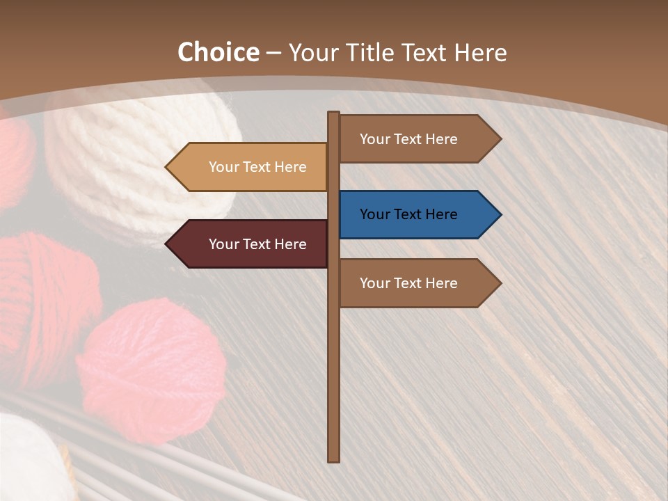 Space Needlework Textile PowerPoint Template