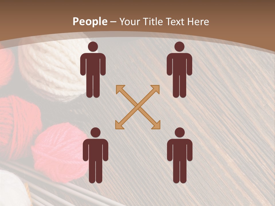 Space Needlework Textile PowerPoint Template