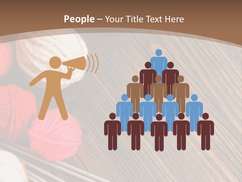 Space Needlework Textile PowerPoint Template