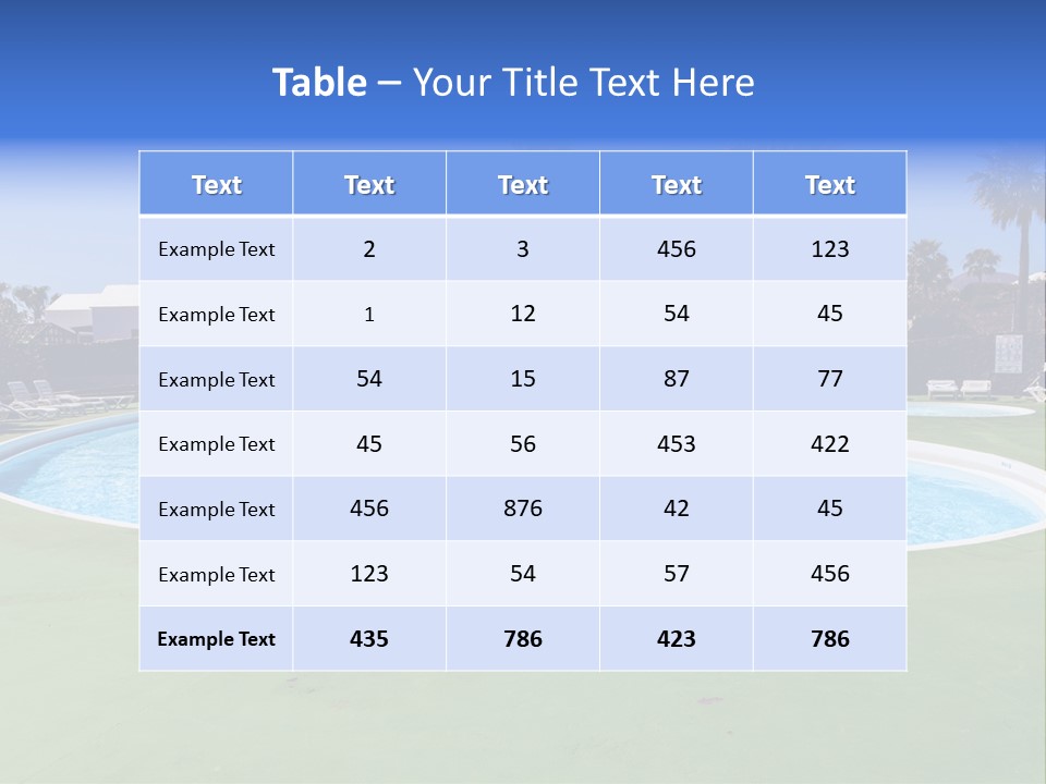 Symbol Background Vacation PowerPoint Template