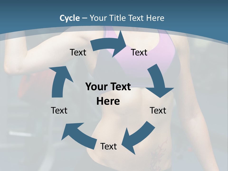 Person Shape Arm PowerPoint Template