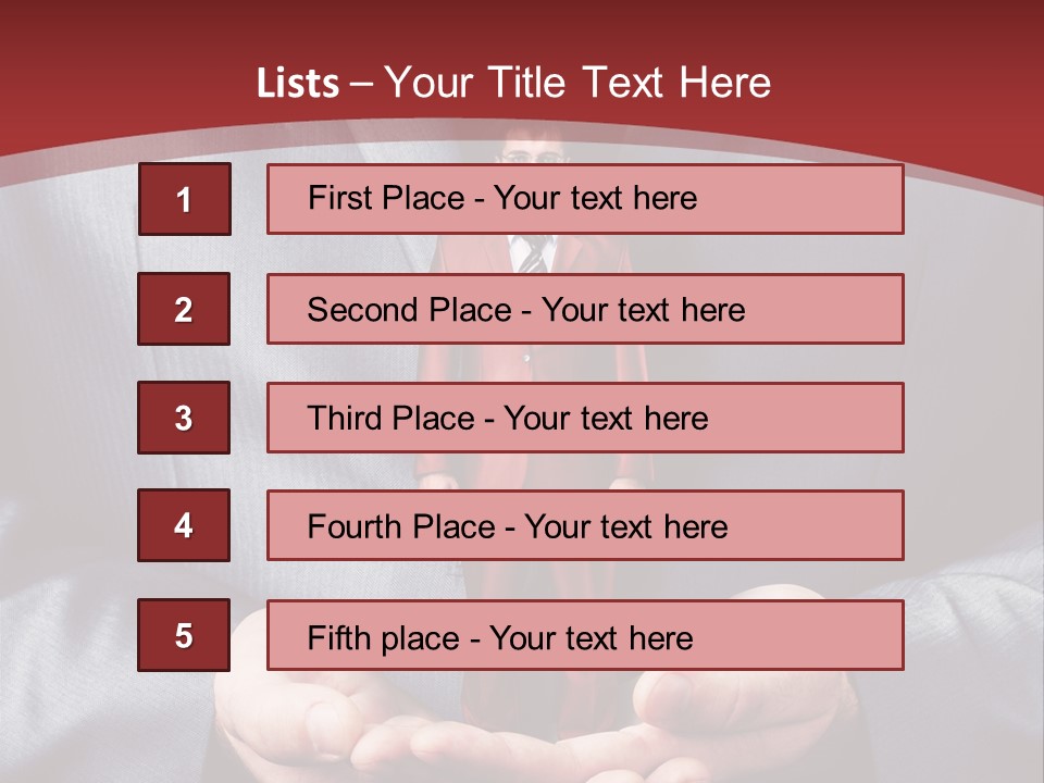 Style Businessman Thumb PowerPoint Template