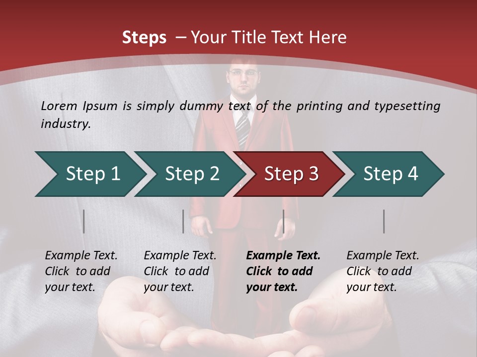 Style Businessman Thumb PowerPoint Template