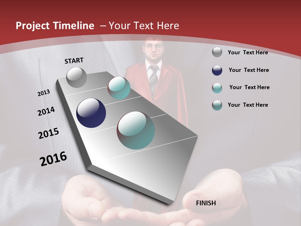 Style Businessman Thumb PowerPoint Template