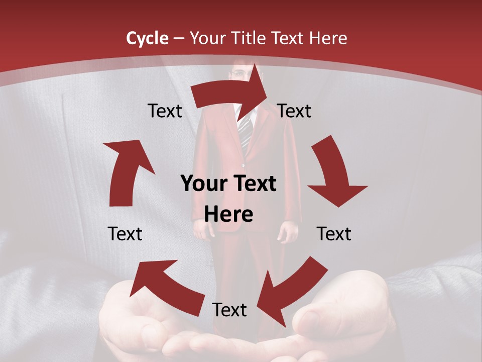 Style Businessman Thumb PowerPoint Template