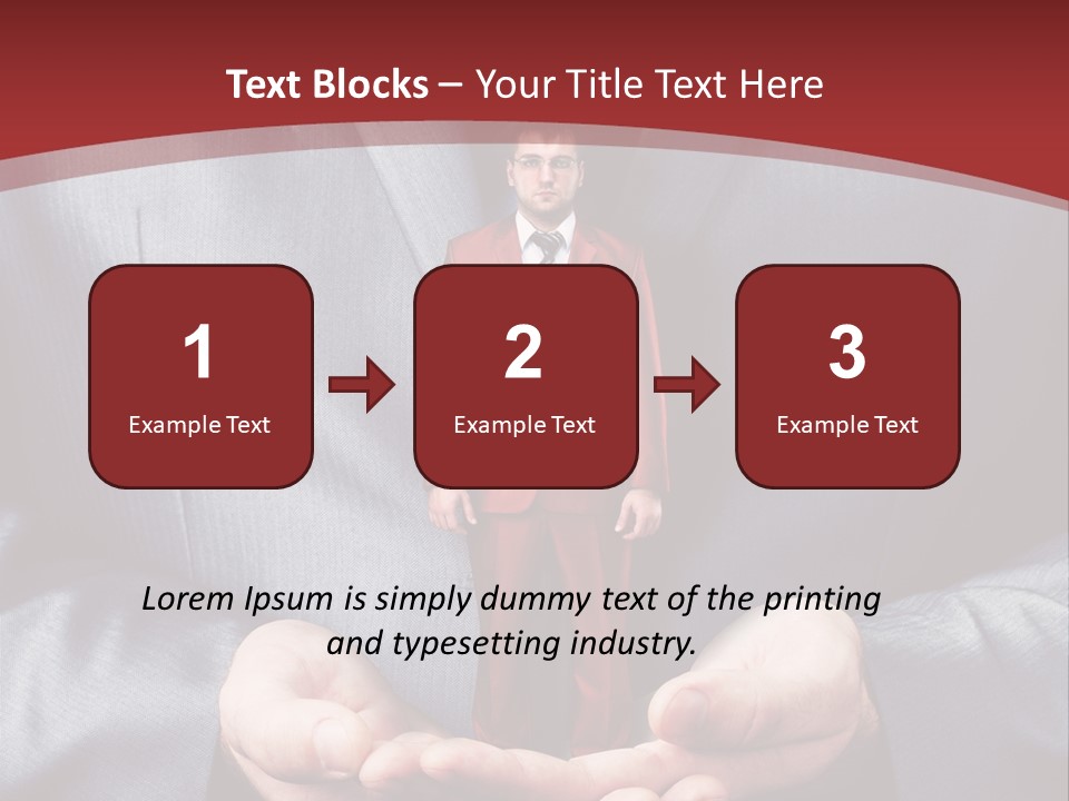 Style Businessman Thumb PowerPoint Template