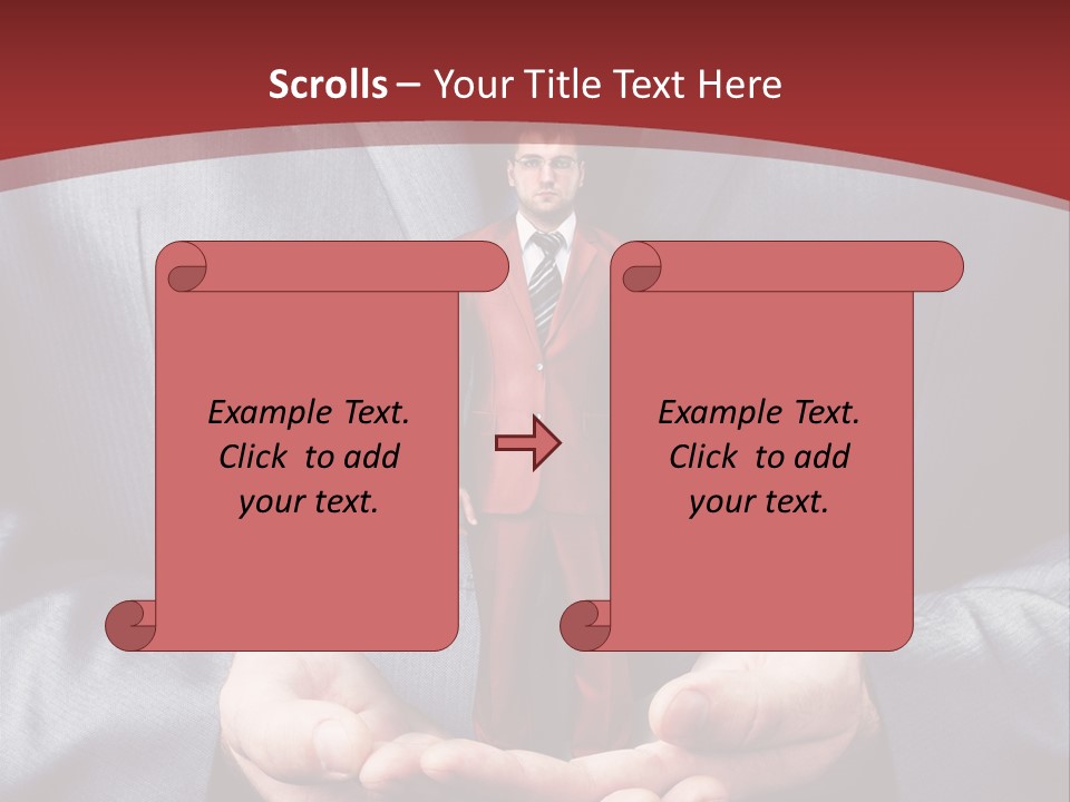 Style Businessman Thumb PowerPoint Template