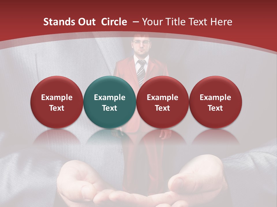 Style Businessman Thumb PowerPoint Template