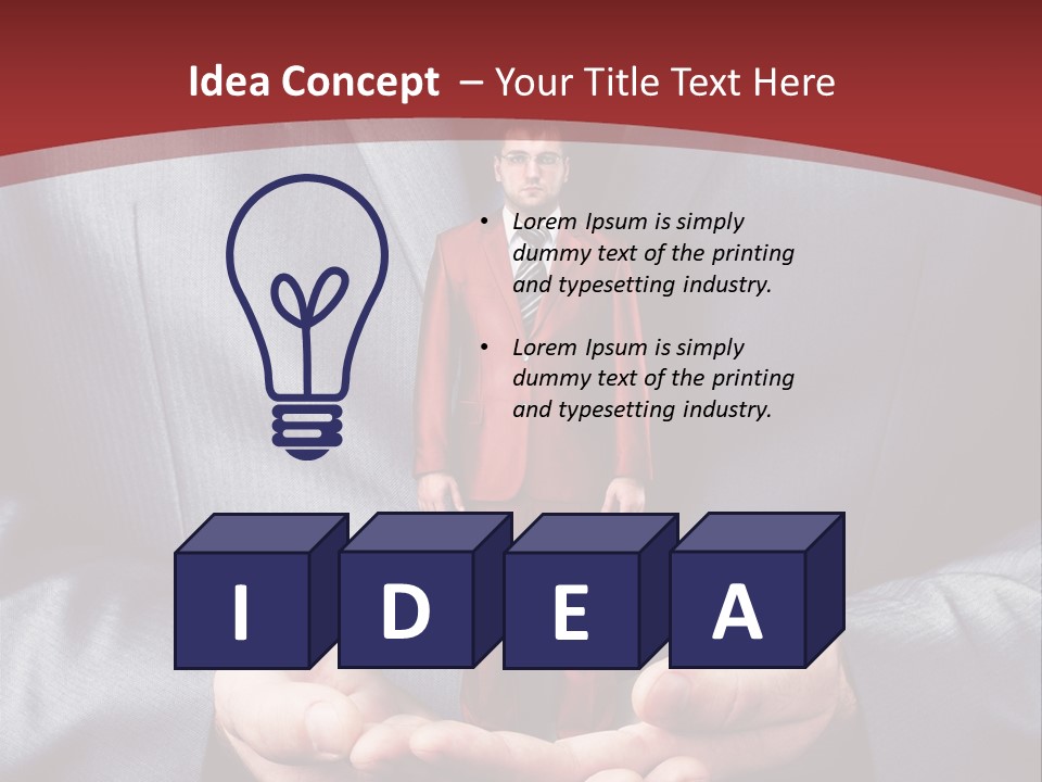 Style Businessman Thumb PowerPoint Template