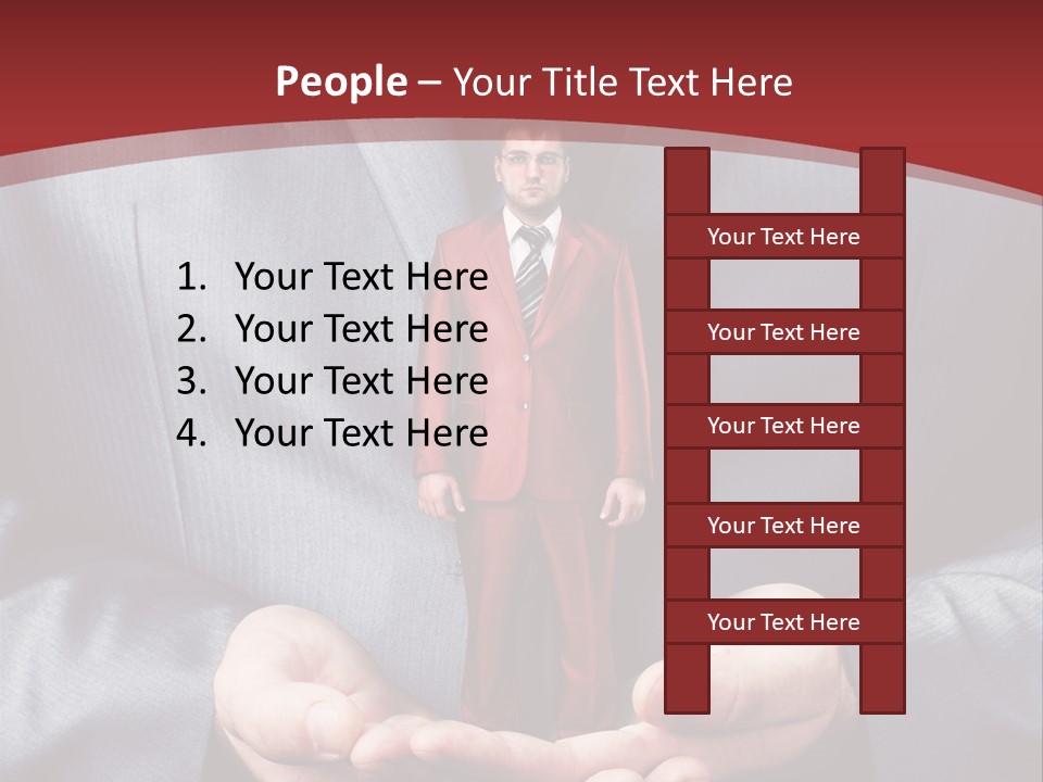 Style Businessman Thumb PowerPoint Template