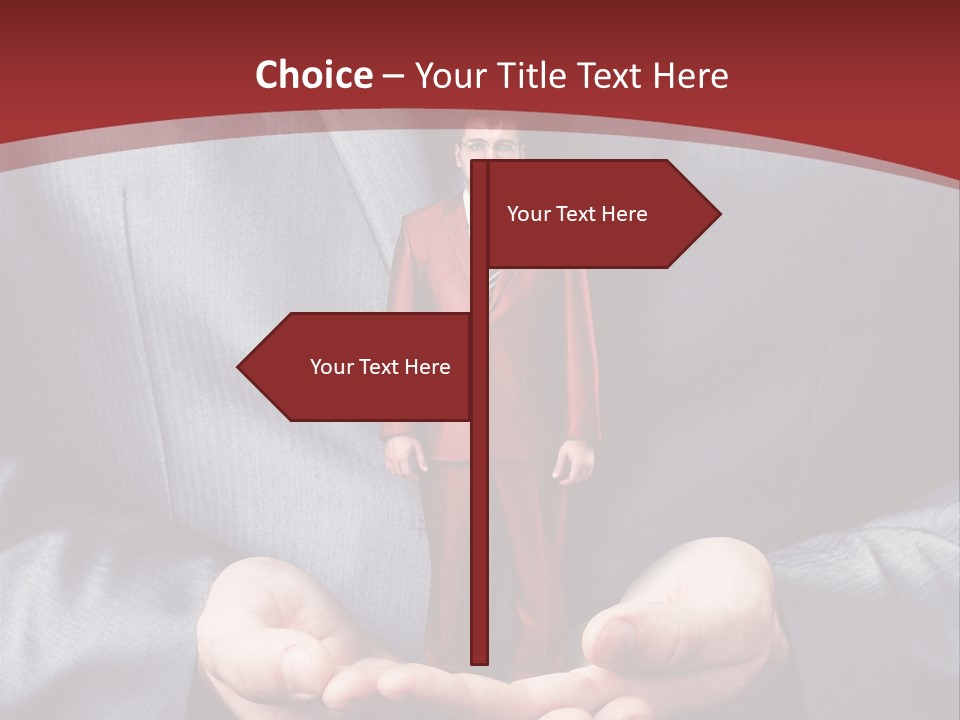 Style Businessman Thumb PowerPoint Template