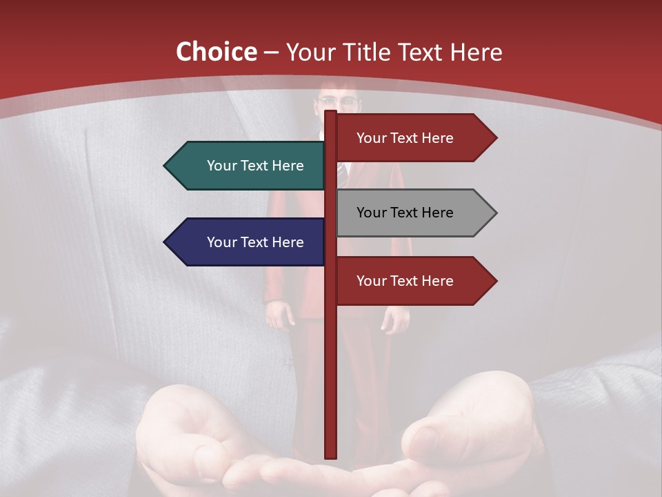 Style Businessman Thumb PowerPoint Template