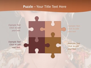 Lady Girl Charming PowerPoint Template