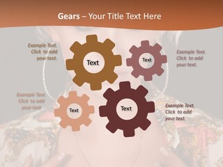 Lady Girl Charming PowerPoint Template