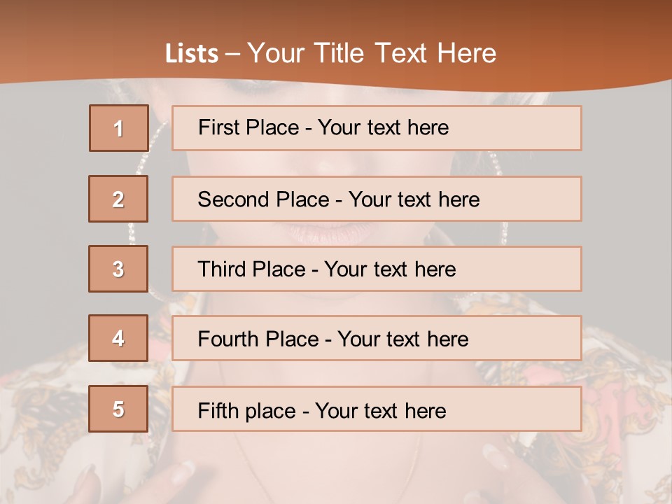 Lady Girl Charming PowerPoint Template