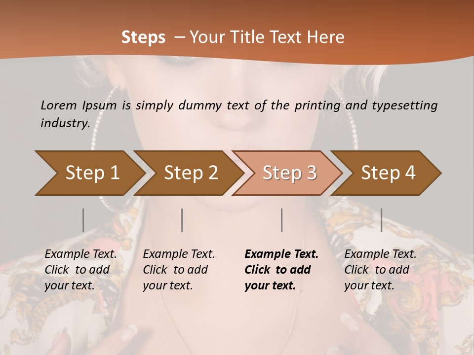 Lady Girl Charming PowerPoint Template