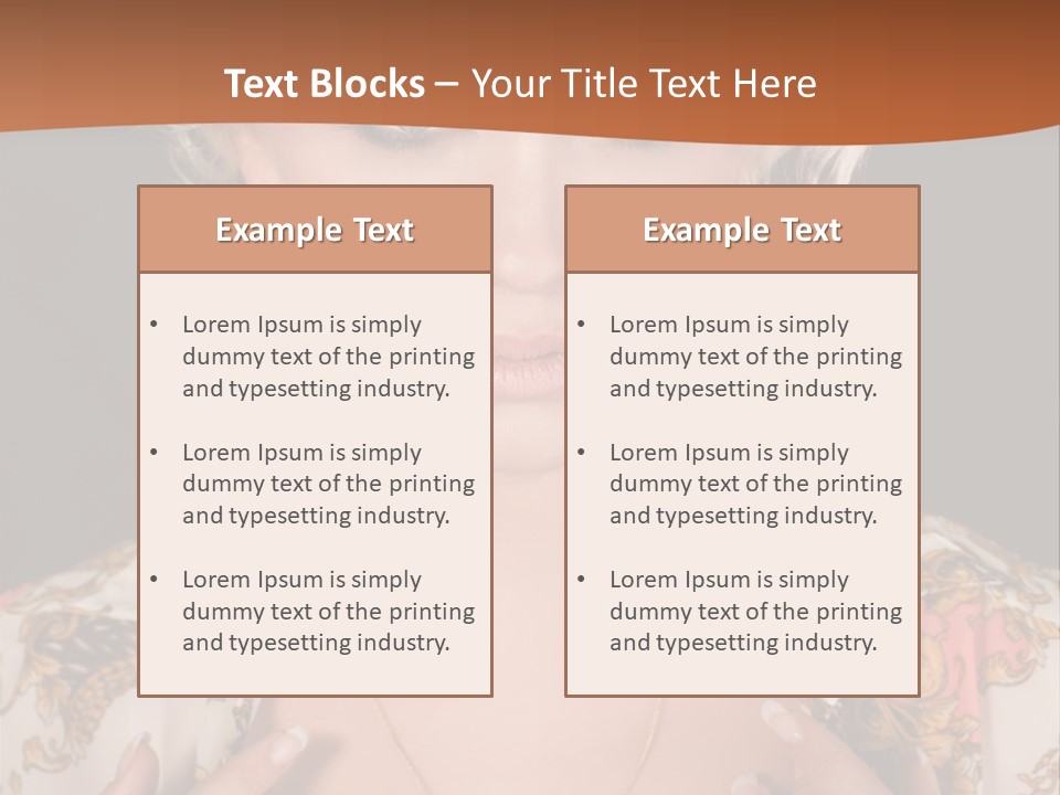 Lady Girl Charming PowerPoint Template