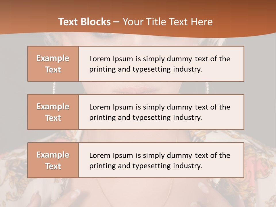 Lady Girl Charming PowerPoint Template