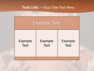 Lady Girl Charming PowerPoint Template