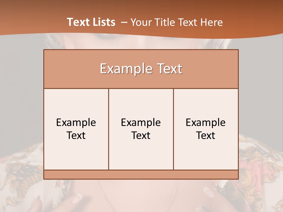 Lady Girl Charming PowerPoint Template