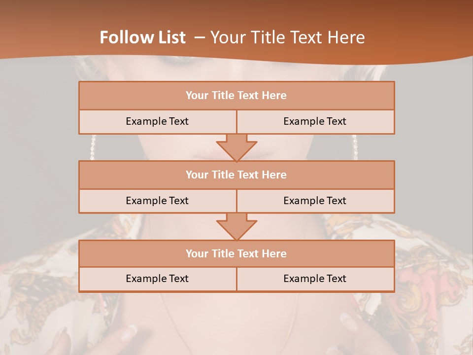 Lady Girl Charming PowerPoint Template