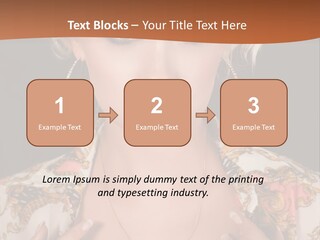 Lady Girl Charming PowerPoint Template