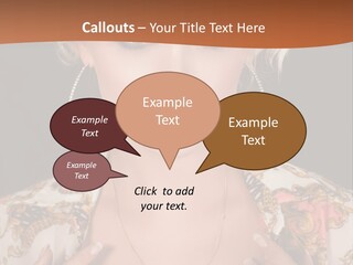 Lady Girl Charming PowerPoint Template