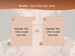 Lady Girl Charming PowerPoint Template