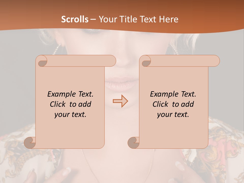 Lady Girl Charming PowerPoint Template