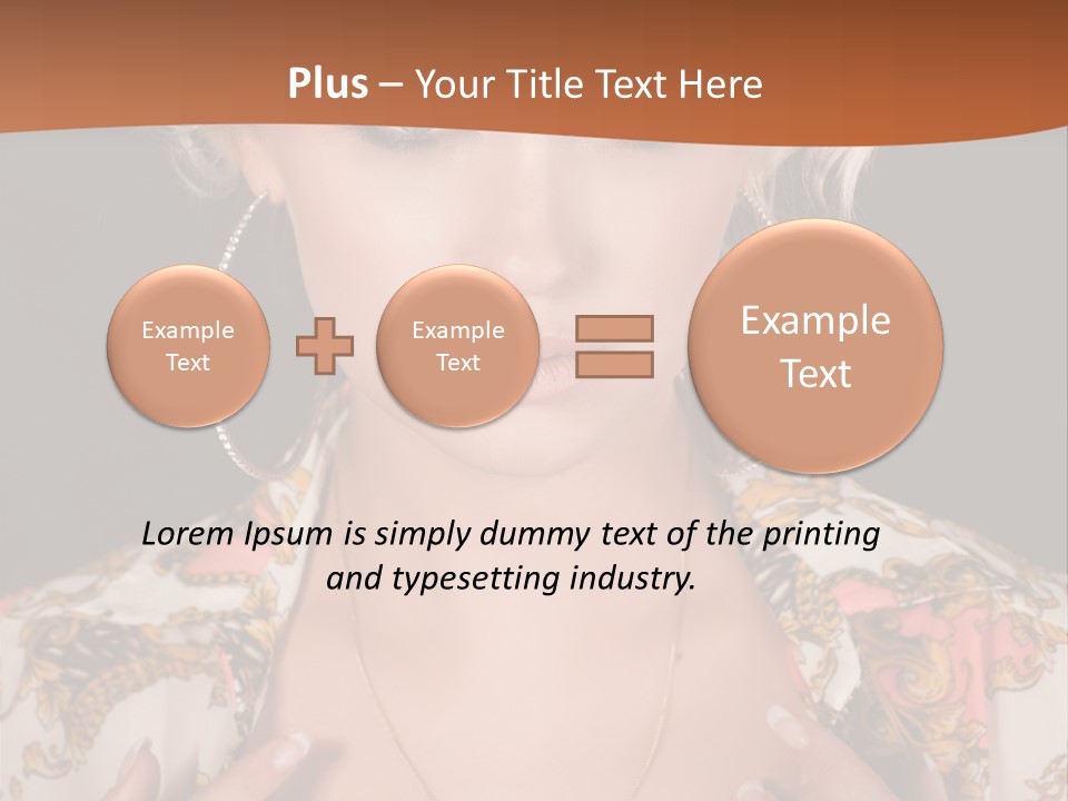Lady Girl Charming PowerPoint Template