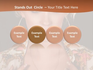 Lady Girl Charming PowerPoint Template