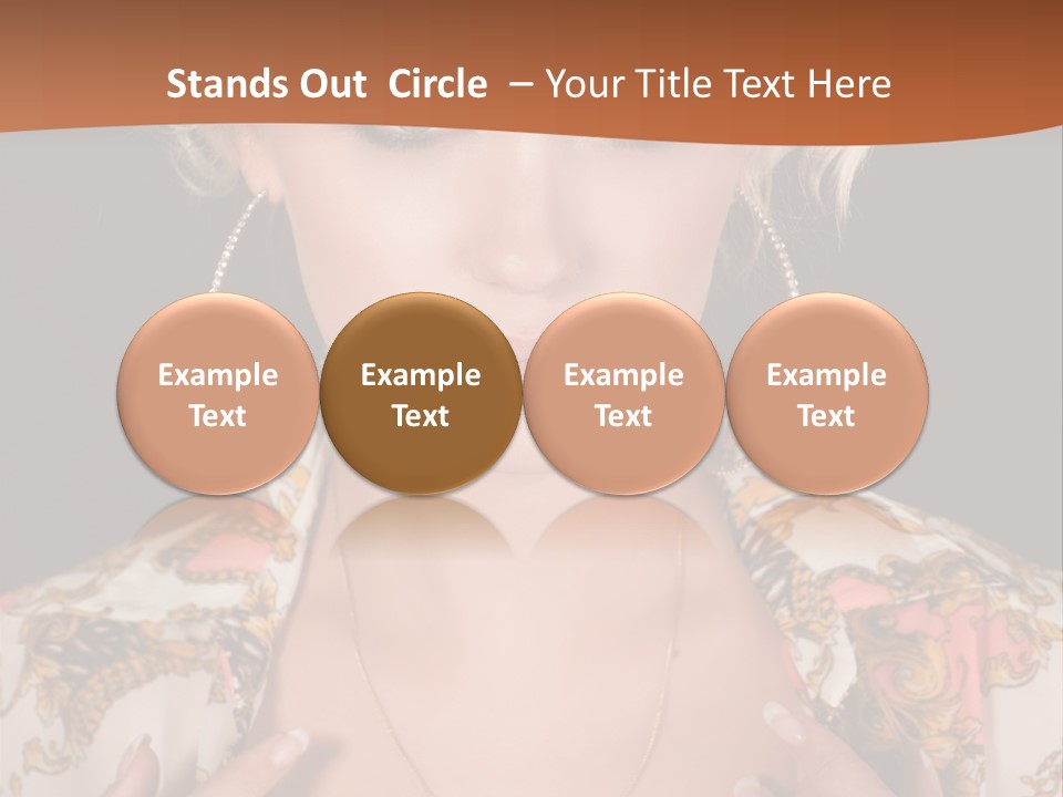 Lady Girl Charming PowerPoint Template