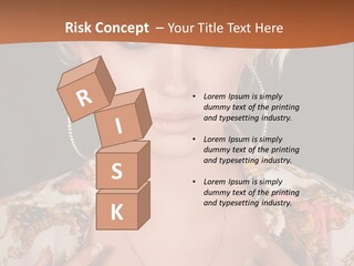 Lady Girl Charming PowerPoint Template