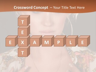 Lady Girl Charming PowerPoint Template