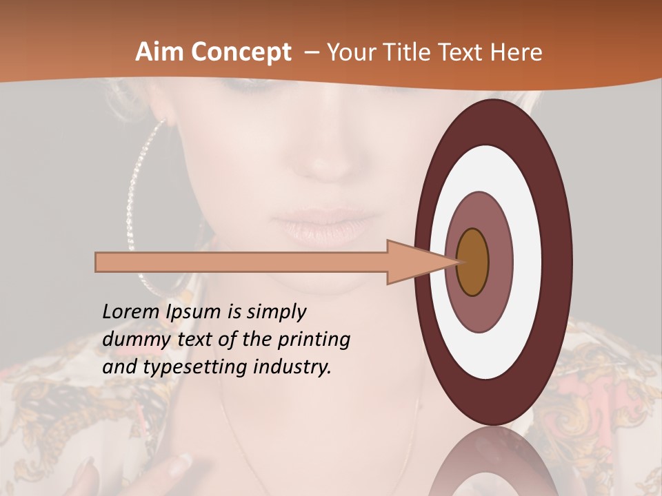 Lady Girl Charming PowerPoint Template