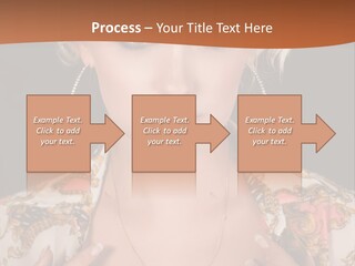 Lady Girl Charming PowerPoint Template