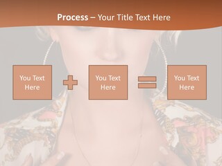 Lady Girl Charming PowerPoint Template