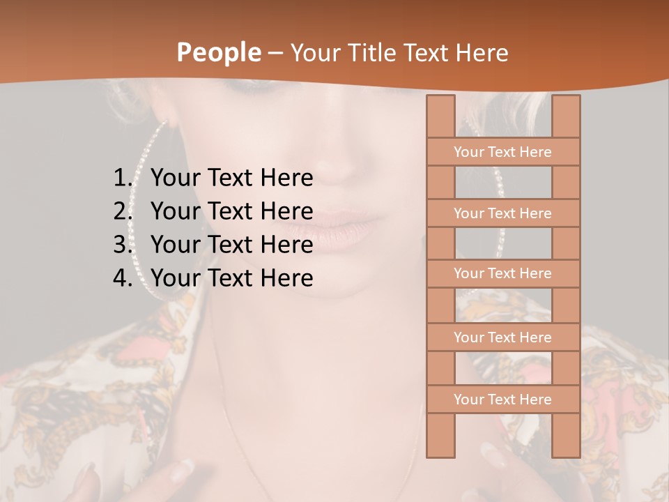 Lady Girl Charming PowerPoint Template