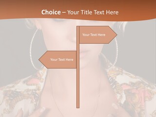Lady Girl Charming PowerPoint Template