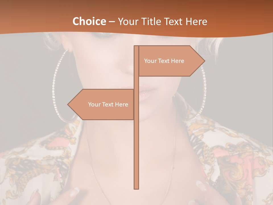 Lady Girl Charming PowerPoint Template