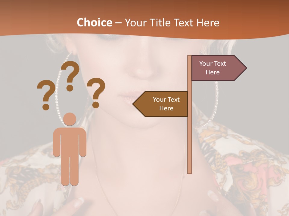 Lady Girl Charming PowerPoint Template