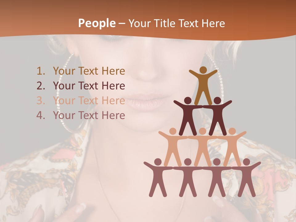 Lady Girl Charming PowerPoint Template