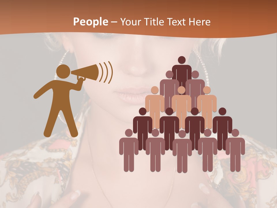 Lady Girl Charming PowerPoint Template