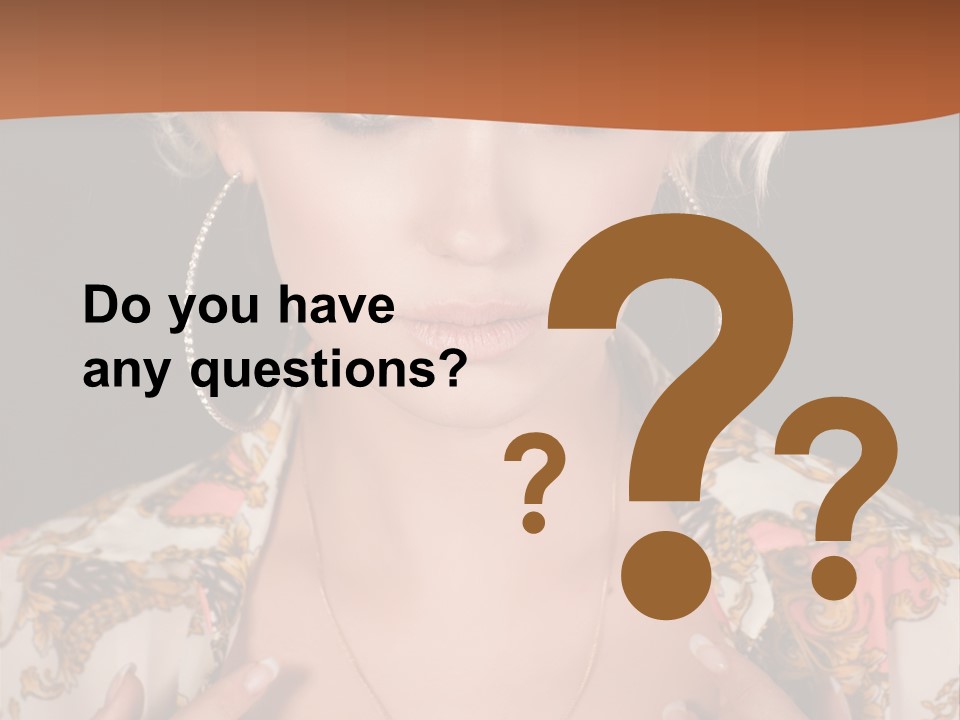 Lady Girl Charming PowerPoint Template